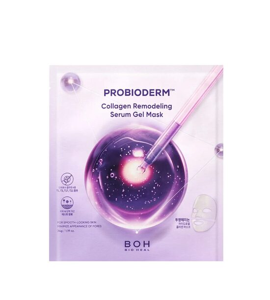 Hidrogēla maska ​​ar kolagēna kapsulām ādas elastībai BIO HEAL BOH Probioderm Collagen Remodeling Serum Gel Mask